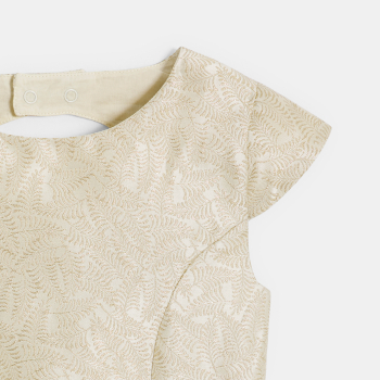 فستان للاحتفال من الجاكار ذهبي للفتيات